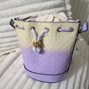 Tory Burch Mini Bag in Yellow and Purple Ombre